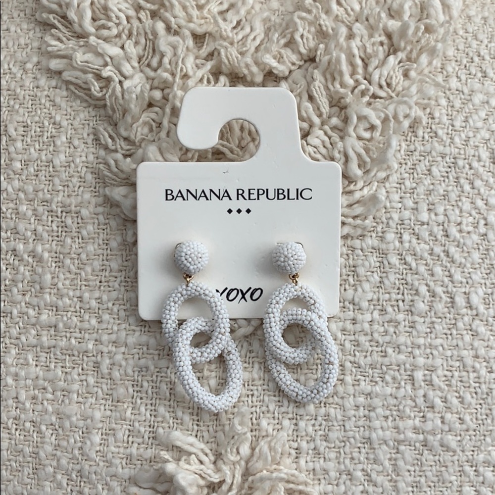 White Banana Republic Earrings